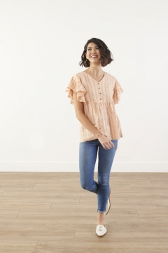 V-Neck Short-Sleeve Top